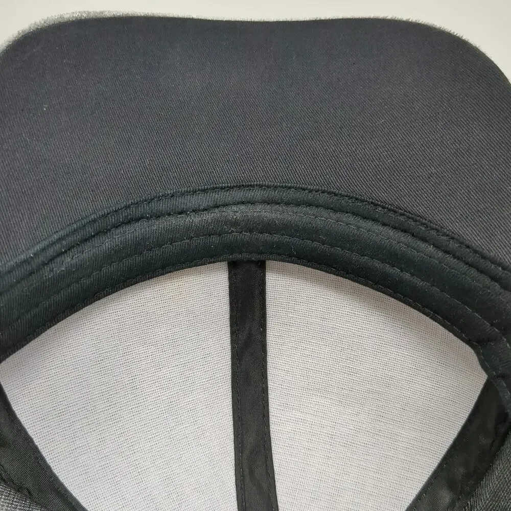 C.C Baseball Cap Gray One Size Crushed Velvet Metallic Strapback Curved Brim Hat